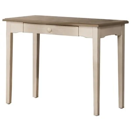Farmhouse Two Tone Table Desk with 1 Drawer